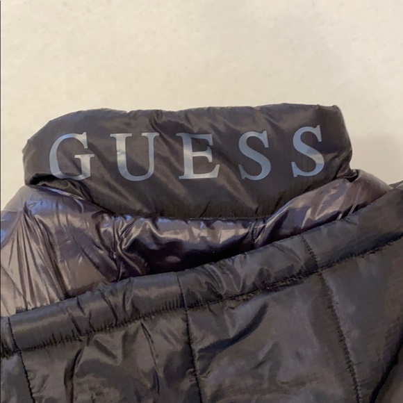 NEW GUESS Black Andrew Puffer Jacket - Picture 10 of 11